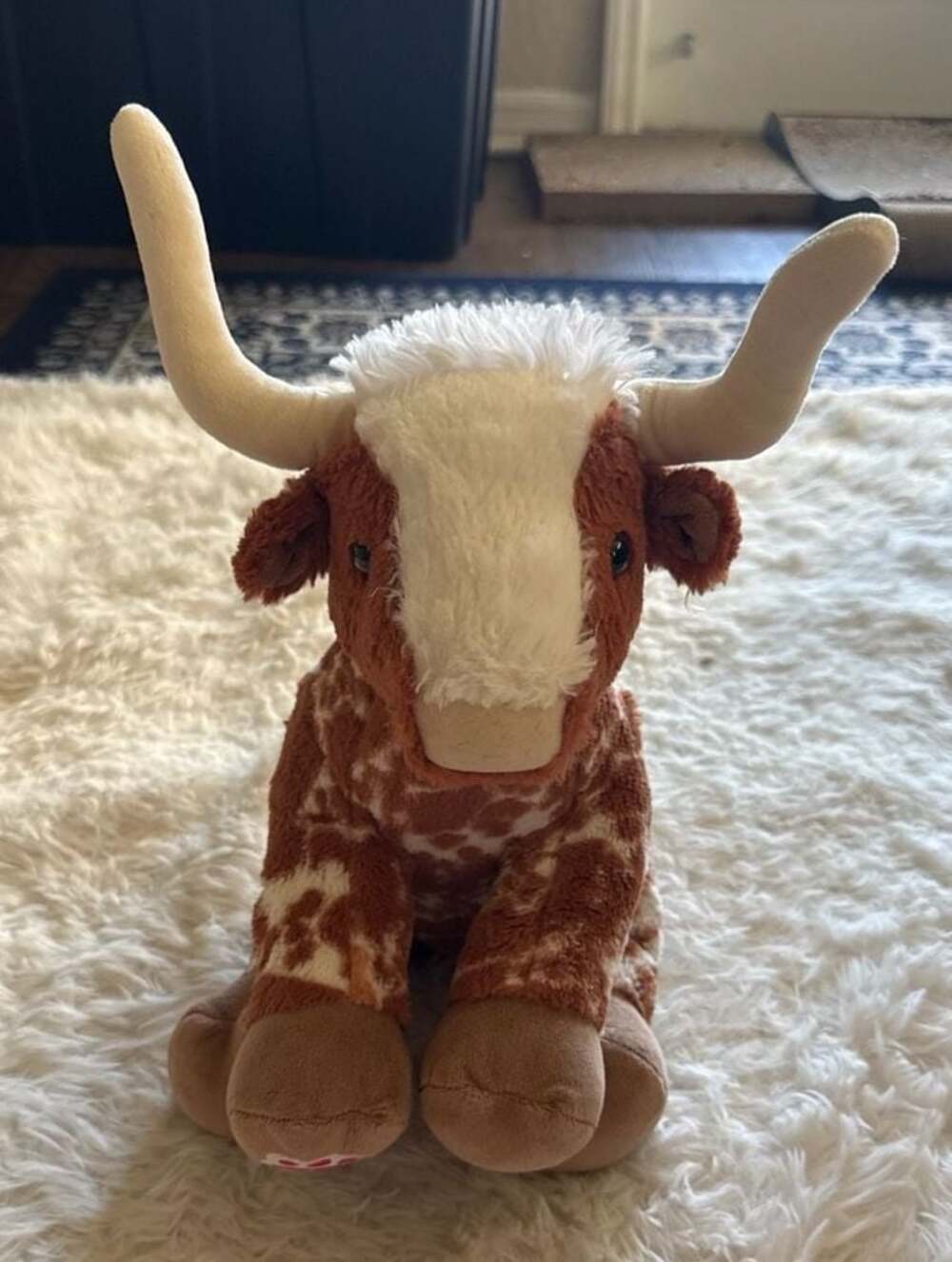 Build-A-Bear Workshop‎ Brown and White Longhorn Cow Stuffed Plush
